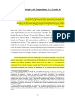 La Faceta Sociológica Del Pragmatismo. La Escuela de Chicago PDF