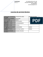 Informe de Servicio Técnico PDF