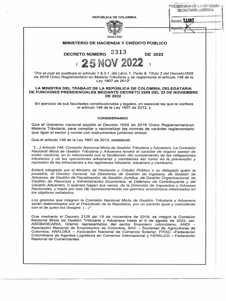 Decreto 2025 de 2022 PDF
