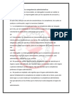 Características de La Competencia Administrativa Examen 4ta. Uni