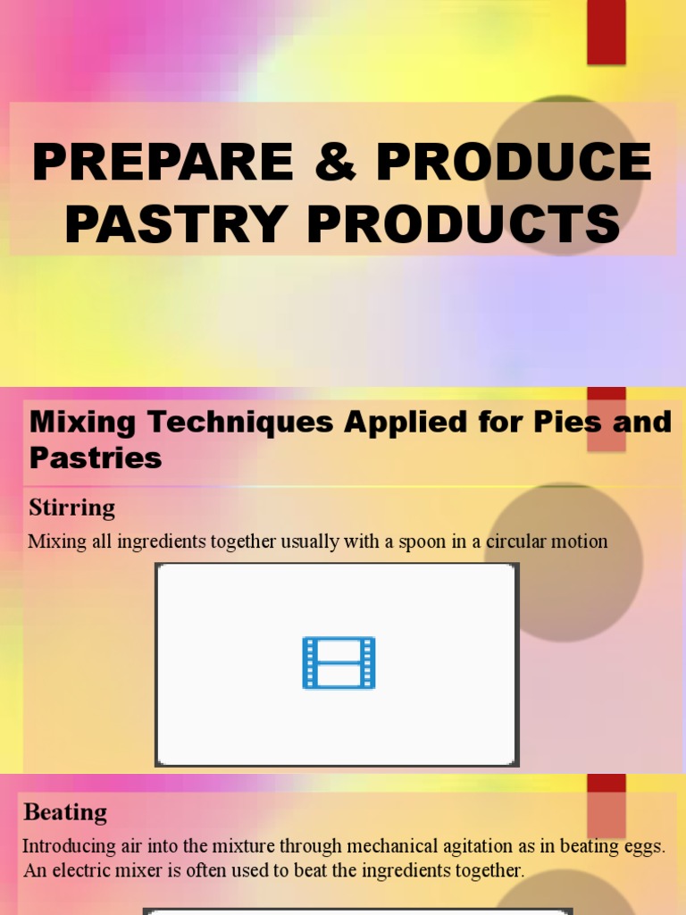 Mixing Techniques For Pastries Pdf Cooking Food Wine Photo Inspiration
