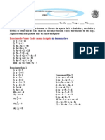 Ecuaciones de Primer Grado Con Una Incógnita: Sin Denominadores