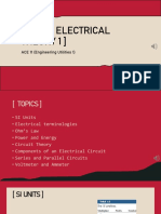 (Basic Electrical Theory 1) : ACE 11 (Engineering Utilities 1)