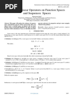 Bounded Linear Operators On Function Spaces and Sequences Spaces