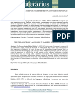 A FILOSOFIA DA LINGUAGEM DE BAKHTIN: DIALOGIA, TRANSLINGUÍSTICA E ATO RESPONSÁVEL