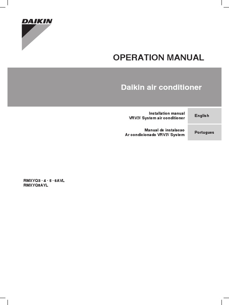 Daikin VRV IV Installation Manual | PDF | Air Conditioning | Building ...