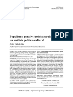 Javier Ciguela Sola, Populismo y Justicia Paralela