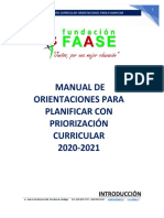 Manual de Priorización Curricular