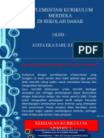 Implementasi Kurikulum Merdeka Di Sekolah Dasar: Oleh: Anita Eka Sari, S.P., M.PD