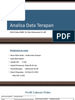 ANALISA DATA TERAPAN