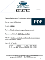 Tutorial Teste TC OrtengBLT TTR Corrente CE70XX