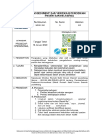 Assessment Dan Verifikasi Pendidikan Pasien Dan Keluarga PDF