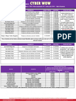 Tarifa Cyber WOW Marzo 7 Al 13 - 2023