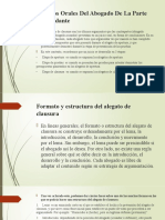 Alegatos Orales Del Abogado de La Parte Demandante