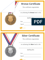 T C 255159 Spelling Bee Certificates PDF