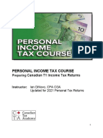 Income Tax Course Manual (2021 T1) PDF