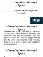 Managing Stress Through Sports 11