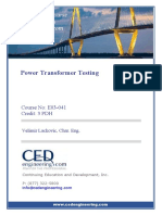 E03-041 - Power Transformer Testing - US
