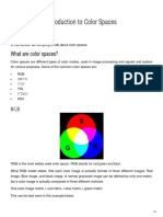 Introduction to Color Spaces