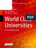 World Class Universities A Contested Concept