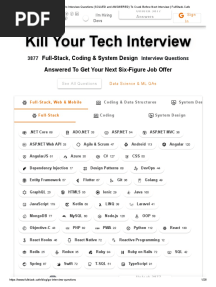 34 Go Interview Questions (SOLVED and ANSWERED) To Crack Before Next Interview - FullStack - Cafe PDF