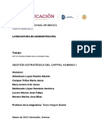 Gestión Estratégica Del Capital Humano I: Tecnológico Nacional de Mexico