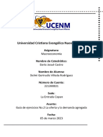 Guía de ejercicios No.2 Oferta y demanda agregada UCEM