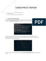 Konfigurasi Proxy Server