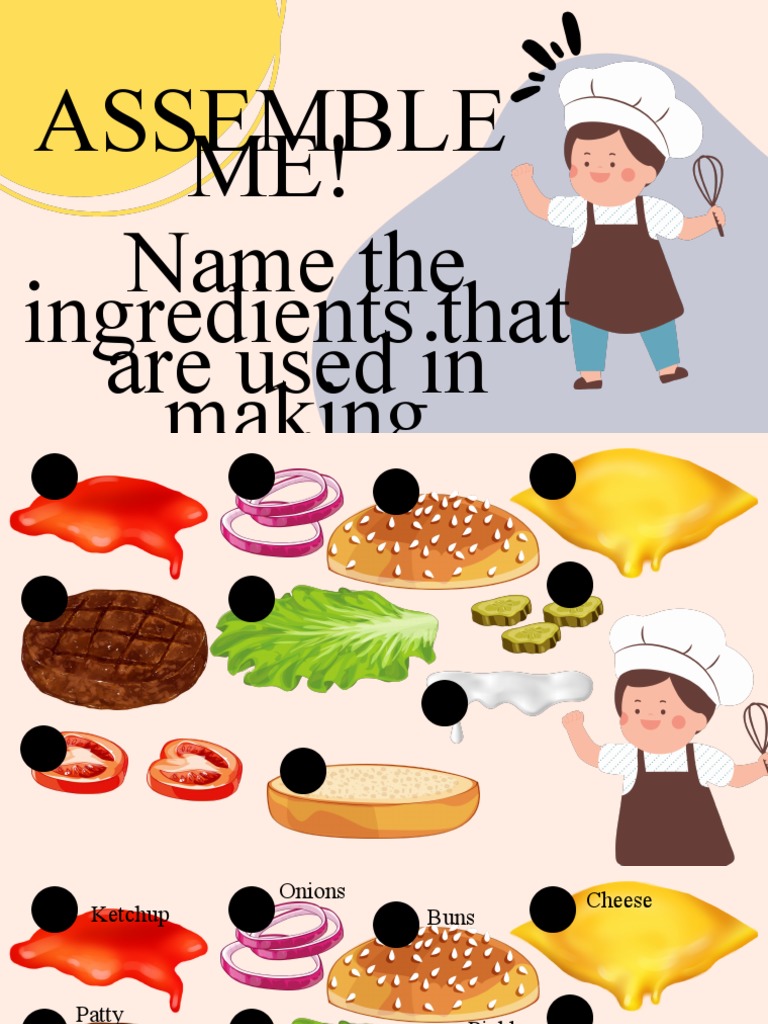 WEEK 1.2 - Name The Ingredients | PDF | Sandwich | Fruit Preserves