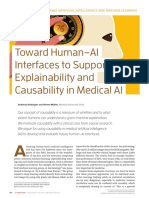 Toward Human-AI Interfaces Ro Support Explainability Ande Causability in Medical AI