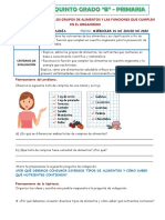 01-06 Ficha Conocemos Los Grupos de Alimentos y Las Funciones Que Cumplen en El Organismo