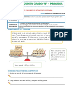 25-05 Ficha Mantenemos El Equilibrio en Situaciones Cotidiana