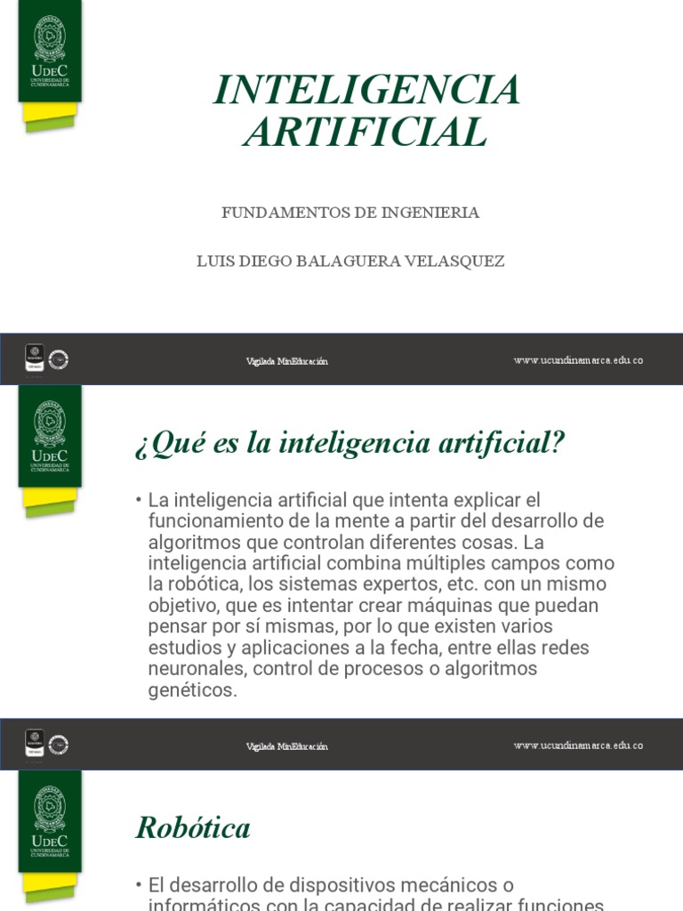 Fundamentos de Inteligencia Artificial | PDF