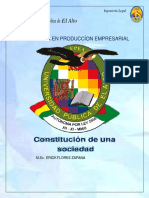 Constitucion de Una Sociedad