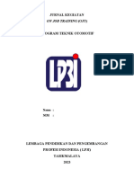 Jurnal Kegiatan On Job Training 2023 PDF