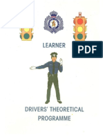 Learner Drivers Theoretical Program PDF