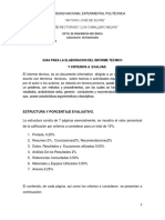 Guía para Elaboracion Del Informe Técnico PDF