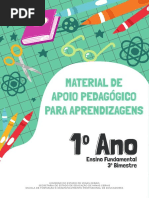 MATERIAL DE APOIO PEDAGÓGICO 1º Ano 3º BIMESTRE