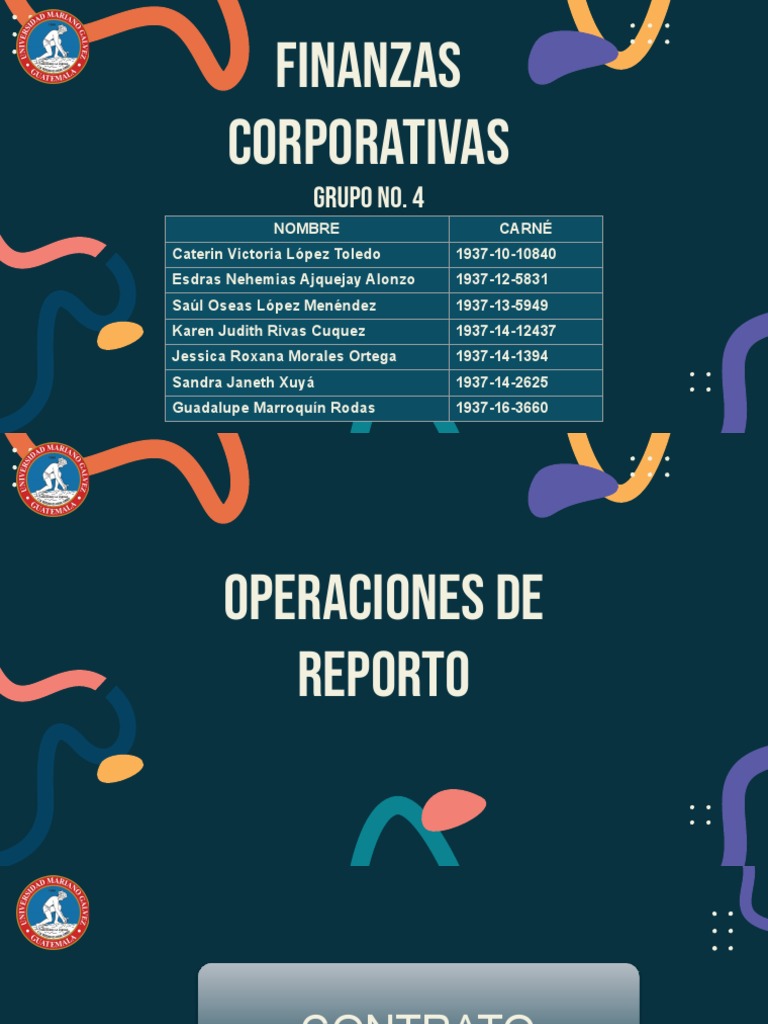 Operaciones de Reporto en Finanzas | PDF | Liquidez de mercado ...