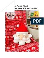 Almohada Papa Noel Amigurumi PDF Patron Gratis