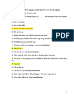 Có đáp án-Câu hỏi ôn tập học phần Văn hóa doanh nghiệp