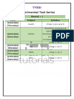 TYBBI - Sem VI - ETS Timetable