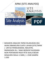 Site Analysis Kriteria