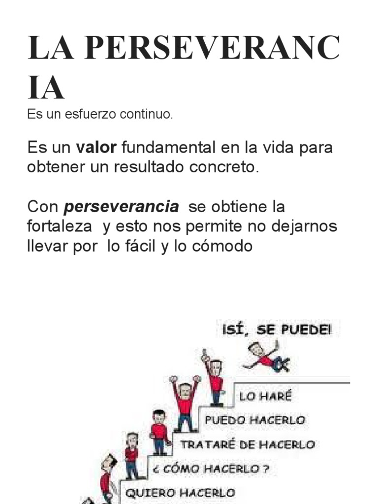 Material para La Perseverancia | PDF