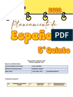 5 Plan AC-AM-AI Marzo - Espaol - Lectura - Unidades 1 - 2 - 3 - 4