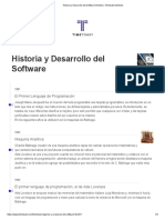 Historia y Desarrollo Del Software