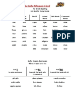 Spelling 3Q Study Guide