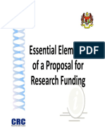 1 6 Essential Elements of A Proposal For Research Funding