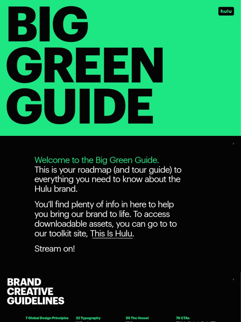 Hulu 2022 PDF Typography Graphic Design