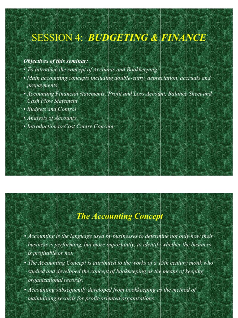 Budgeting and Finance Course PDF Debits And Credits Depreciation